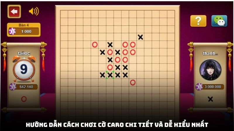 Hướng dẫn cách chơi cờ caro chi tiết và dễ hiểu nhất